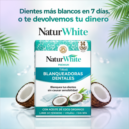 NaturWhite™ - Tiras Dentales Blanqueadoras