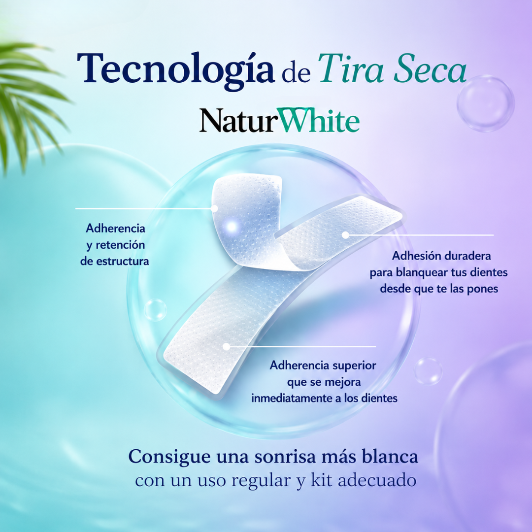 NaturWhite™ - Tiras Dentales Blanqueadoras