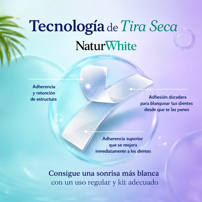 NaturWhite™ - Tiras Dentales Blanqueadoras