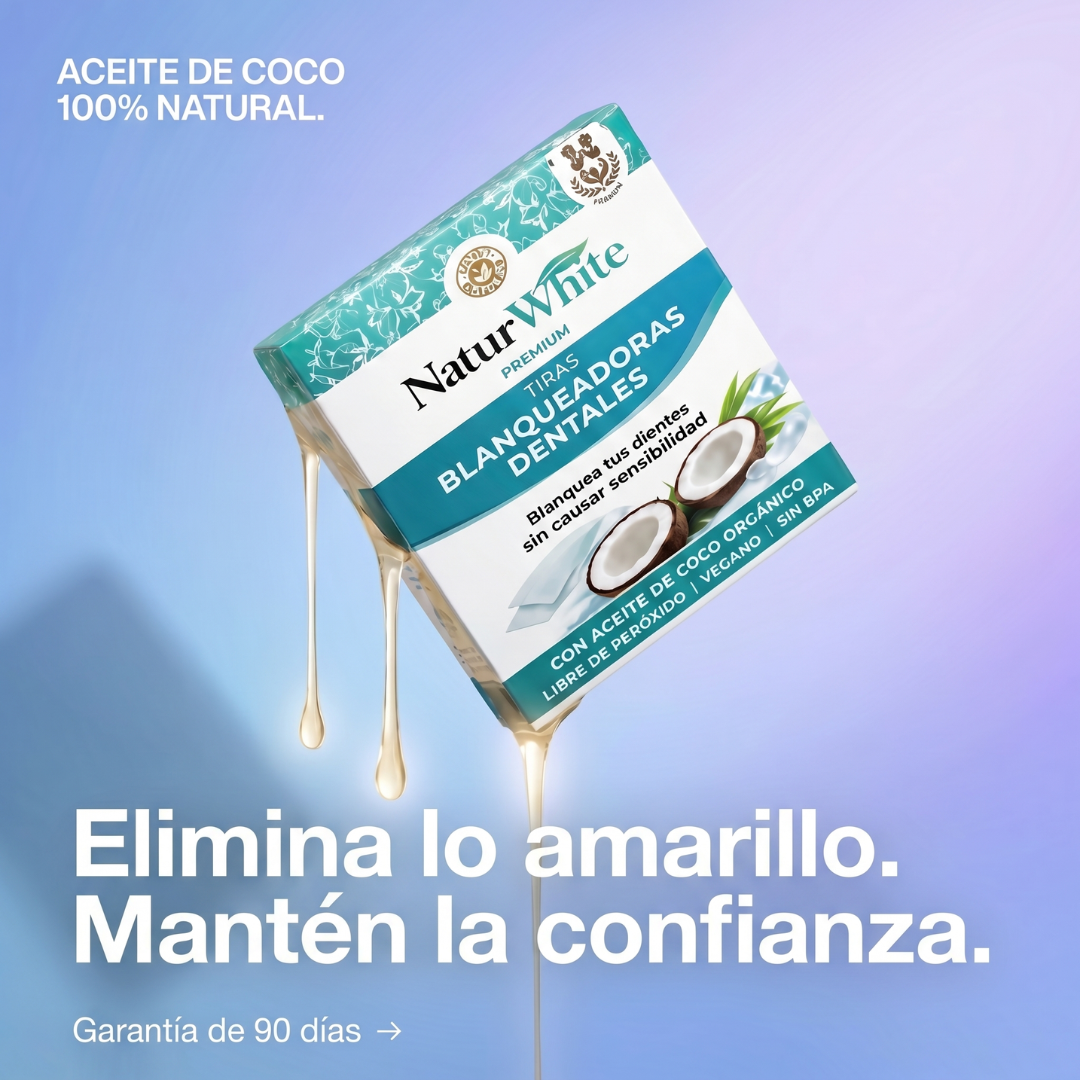 NaturWhite™ - Tiras Dentales Blanqueadoras